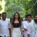 Shanvi Srivastava Instagram – BAANG TEAM with @shanvisri at ST. JOSEPH – ISIRI College Fest Bangalore.
.
.
.
teambaang 
Production: @ukproductionsindia 
Story & Direction: @sree_ganesh_parashuram 
Music: @ritvikmuralidhar 
Editor: @vijeth_chandra 
cinematographer: @uday.leela 
Costume & Styling: @nrutyasiri_madhuriparashuram 
Team: @sagarmahadev_ @Ashwin_ramesh__ @KRG_connects @Aanandaaudio
@nivas_narayan 

Staring:
@raghudixit11 
@shanvisri @i_am_saathvika @ritvikmuralidhar @natyaranga @sunilguj7

.
.
#baangthemovie #baang #kannadafilm #kannadasongs #kannada #ukproductions #marcmotionpictures #raghudixit #shanvisrivastava #actor #artist #lightscameraaction #viralvideos #instagood #instareels #music