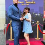 Sherin Instagram - The one with #groot is my favourite. #sherin #madamtussauds #waxmuseum #cute #thor #therock #jimmyfallon