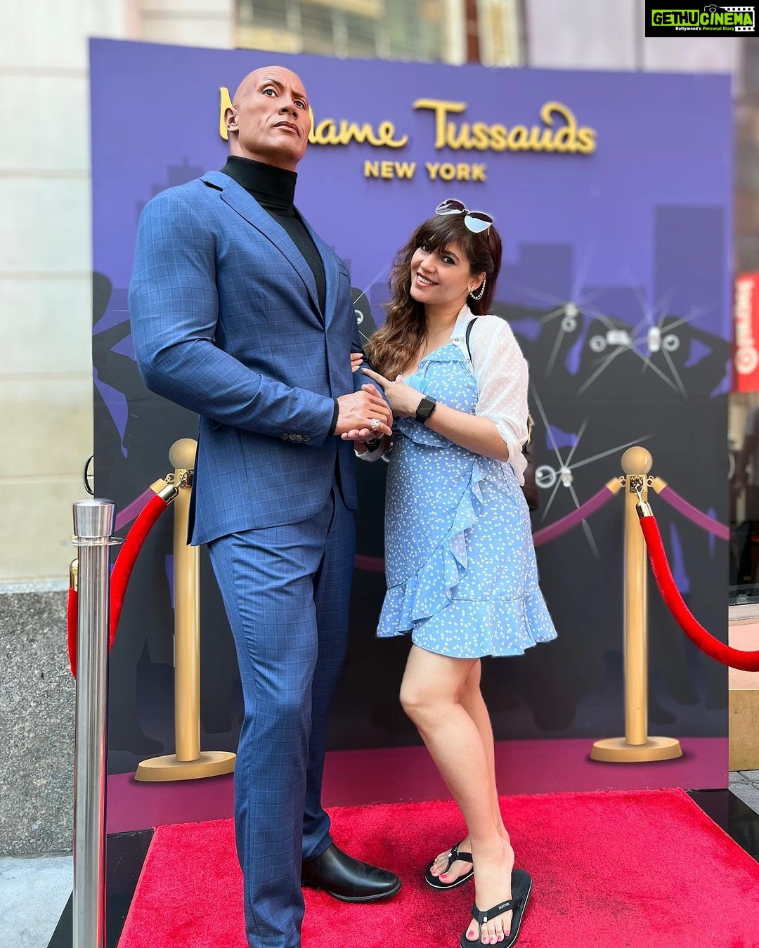 Sherin Instagram - The one with #groot is my favourite. #sherin #madamtussauds #waxmuseum #cute #thor #therock #jimmyfallon