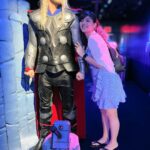 Sherin Instagram - The one with #groot is my favourite. #sherin #madamtussauds #waxmuseum #cute #thor #therock #jimmyfallon