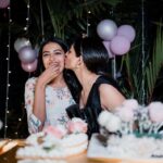 Shivani Rajashekar Instagram - #Anuanuvumanasa 💞 Diaries❣️ #Day1 Maani’s Bridal shower 🥂 Aren’t the desserts 🤤 ? @bonbonhyd 😎 Pc - @venu_photography_