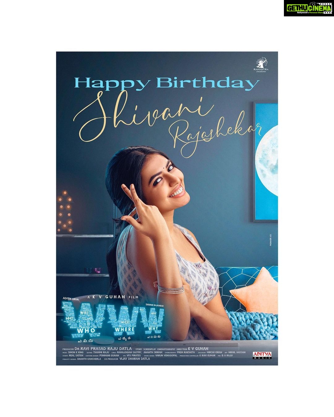 Shivani Rajashekar Instagram - Thank u my sweetest team #WWW 💙💙💙