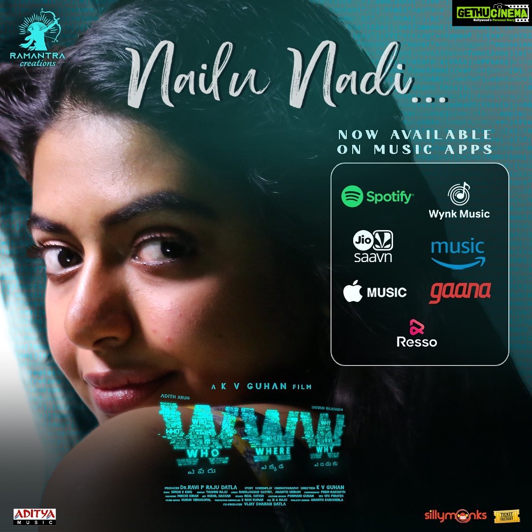 Shivani Rajashekar Instagram - #NailuNadi a @simonkking musical #wwwmovie Beautiful sung by @sidsriram @kalyaninair86 Available on @jiosaavn @spotifyindia @spotify @wynkmusic @applemusic @gaana @resso_in #www #wwwmovie