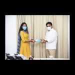 Shivani Rajashekar Instagram - On the occasion of my sister @shivathmikar ‘s Birthday today, we met honourable @ktrtrs garu and gave a donation of Rs.1 lakh each to the #CMReliefFund for #coronacrisis . Also met #talasanisrinivasyadav garu. The great work telangana government has been doing under the leadership of our #CMKCR garu inspired us to do our bit ! #stayhomestaysafe