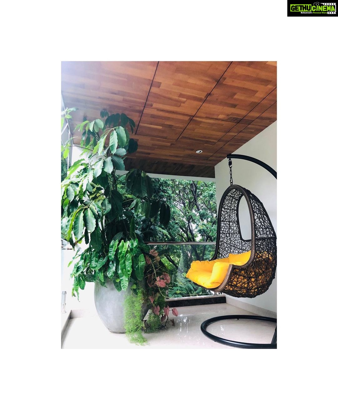 Shivani Rajashekar Instagram - #myhome #myRoom #mybalcony #swing #balcony #monsoon #monsoonsinhyderabad