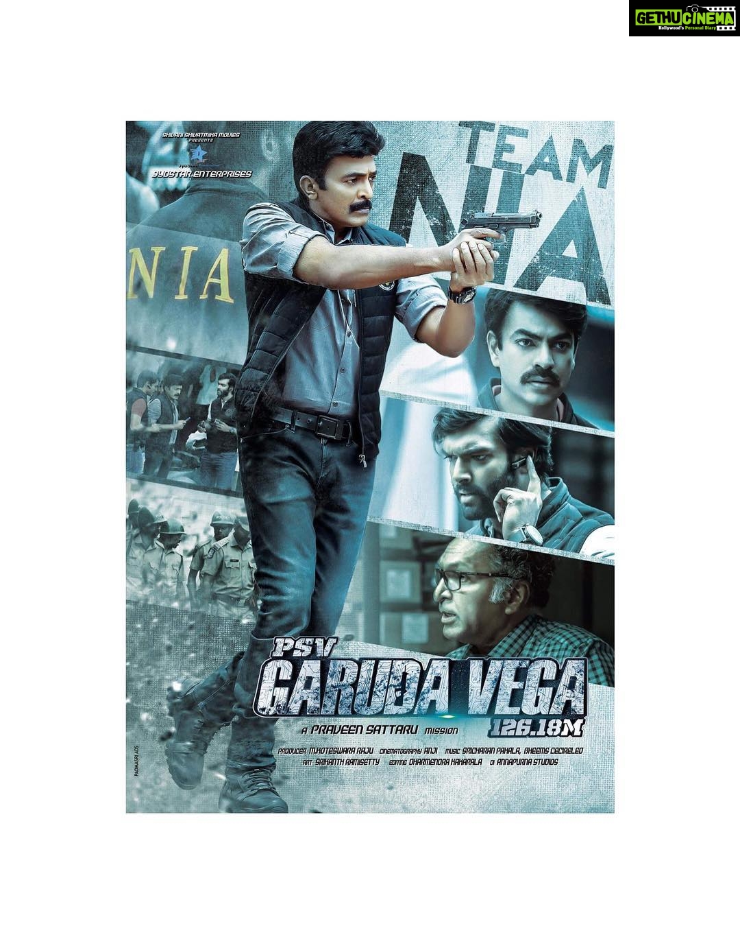 Shivani Rajashekar Instagram - The NIA team Daddy looking SUPER DUPER DASHING 😍😍 Can't wait for this #psvgarudavega 😬