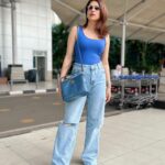 Shraddha Das Instagram - Airport diaries..✈️ Hyderabad bound 🦋 Jewellery : @blingvine Bag : @accessorizeindiaofficial #aerolook #shraddhadas Mumbai, Maharashtra