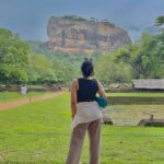 Siddhi Idnani Instagram - highlight of my trip to Sri Lanka, there’s a sense of validation you feel every time you overcome an uphill struggle.. it’s not the mountain we conquer, but ourselves. The view, the wind, the prayers I was in sync with nature and it’s creation.. There isn’t a more soul enriching experience than this. Sri Lanka you absolute beauty! . . . . #srilanka #sigiriya #srilankatravel Sigiriya Rock