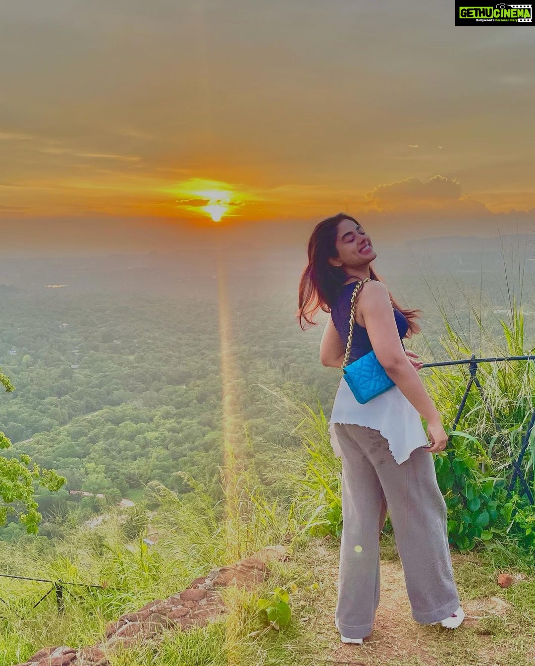 Siddhi Idnani Instagram - highlight of my trip to Sri Lanka, there’s a sense of validation you feel every time you overcome an uphill struggle.. it’s not the mountain we conquer, but ourselves. The view, the wind, the prayers I was in sync with nature and it’s creation.. There isn’t a more soul enriching experience than this. Sri Lanka you absolute beauty! . . . . #srilanka #sigiriya #srilankatravel Sigiriya Rock