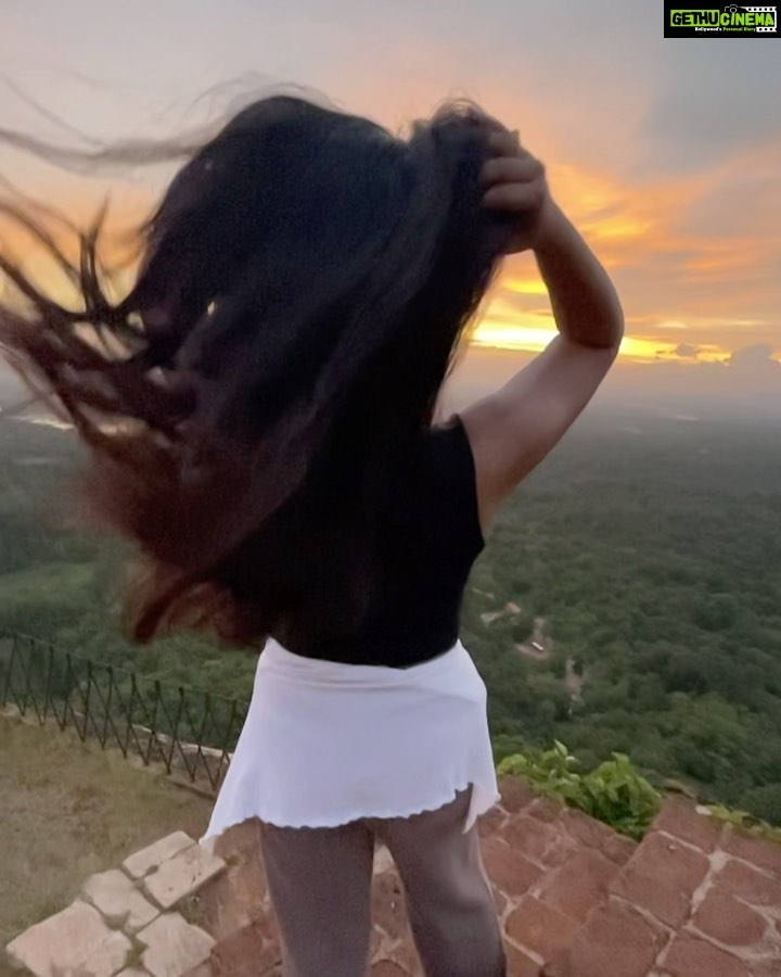 Siddhi Idnani Instagram - highlight of my trip to Sri Lanka, there’s a sense of validation you feel every time you overcome an uphill struggle.. it’s not the mountain we conquer, but ourselves. The view, the wind, the prayers I was in sync with nature and it’s creation.. There isn’t a more soul enriching experience than this. Sri Lanka you absolute beauty! . . . . #srilanka #sigiriya #srilankatravel Sigiriya Rock