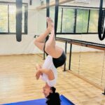 Siddhi Idnani Instagram - Never mess with a woman who hangs upside down for fun and for good skin 😝🤍🧘‍♀️
