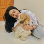 Siddhi Idnani Instagram - Coco babushkuu🐶 I want a doggo sooooo badly 🐶🥺😩💜 Chennai, India