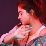 Siddhi Idnani Instagram - I'm already up here and I got my eyes closed And I ain't never fell from a love this tall Are you ready? 'Cause I'm ready to let go Guess there's somethin' 'bout the neon and red glow Got me thinkin' 'bout givin' all in #SomethingToldMeItWasYou . . . 📸- @deepak_durai_photography