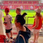 Simran Instagram - "Sports pull out a real internal hero out of you!" Sending love and wishes to our @indianfootball all the way from the Cathedral of Football! Cannot express the feeling of being at Anfield Stadium as a ⚽️ fan, forever! #sportsforever #footballlove #liverpool