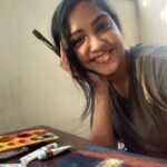 Smruthi Venkat Instagram - Doing some art this lockdown! What are you guys up to?? #stayhomestaysafe ✨