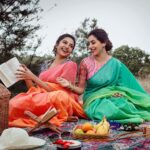 Smruthi Venkat Instagram - Happy happy birthday best friend Thanks for being The reason behind my laughter The apple of my eye My partner in crime and most importantly thanks for lending your shoulders whenever I need ✨ I know it’s a late post but it’s never late to celebrate 🎉 to another year of awesomeness 😘 I love you @sswethareddy 😘 PC @shadowsphotographyy Mua @lakshmiajay_makeupartistry Hair @mani_hairstylist Wardrobe @mv_bridalcouture
