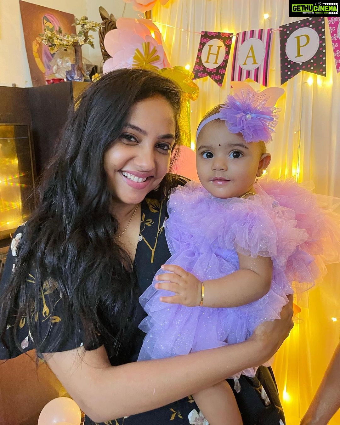 Smruthi Venkat Instagram - Happy happy birthday my precious π I promise to love you and cherish you every single second of my life π you mean the whole world to me π Chithi loves you sooooo much β€οΈ P.s. Donβt grow so fast