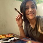 Smruthi Venkat Instagram - Doing some art this lockdown! What are you guys up to?? #stayhomestaysafe ✨