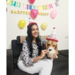 Smruthi Venkat Instagram - #birthday ❤️ Had an absolutely amazing birthday this year I have the sweetest bestfriend @sswethareddy She came down from Canada and suprised me ❤️ what more should I ask for when I have the most beautiful soul around me 😘 I love you to the moon and back 🧡 You made my day 🎁🎉 Also me and rowdy share same birthday so we enjoyed our icecream cake together 😋❤️ P.s. birthday celebration still not over 😋
