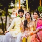 Smruthi Venkat Instagram - Happy happy anniversary to my most favorite couple ❤️ love you guys to the moon and back 😍 PS. I promise to third wheel forever 😋✨