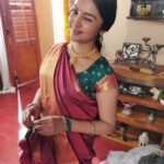Smruthi Venkat Instagram – #saree ❤️
Styled by @shimona_stalin
