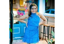 Smruthi Venkat Instagram - 💙 Pc @mithunksairam H&M @liyash_makeup_artist #cuteoutfits #bluedress #dressup
