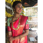 Smruthi Venkat Instagram - #saree#jimiki#traditional#tamilponnu#bridal#workmode#shootingday 💖 Styling @archana_aarthi 💖 @jaiu_263 💖 Jewellery @bcos_its_silver 💖