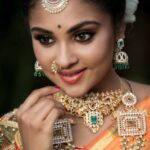 Smruthi Venkat Instagram - #bridal ✨ Mua @preethiartistry❤️ hair @nazia_hair_and_makeup 😻 Pc @ranjith_khanna_cinematographer