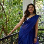 Smruthi Venkat Instagram - Sunday saree day 💙✨ #saree #sareelove #traditional #sareeday