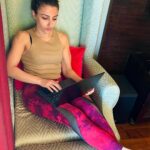 Soha Ali Khan Instagram - Inni and Bobo 2 is coming out very soon - just doing the finishing touches now!! And I have to say that I am loving the new #macbookair with its super fast M2 chip 💨 and in a gorgeous midnight colour ❤️ #inniandbobo @kunalkemmu