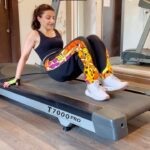 Soha Ali Khan Instagram – You don’t even need to turn your treadmill on to get a workout out of it! @maheshfitnessclub #fitness #workout