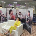 Sonia Agarwal Instagram – Thank you @style_with_seema @perfecto.v for this smart and bossy outfit ❤️ really appreciate the efforts you guys put to make this look come out so well in such short time.  #sasansabha #motionposter #launch #hyderabad #panindianfilm #soniaagarwal #sa #yellowsuit #smart #bosslady