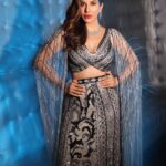 Sophie Choudry Instagram – No Monday blues for this silver belle👸🏽 #covergirl 

On the cover of @fablookmagazine 
Styled by @milliarora7777 @mitushigupta 
Wearing @mehulguptalabel
Jewels @dhirsons_jewellers x @sonyashaikh
Mua @diva_rose21
Hair @ambereenyusuf
Shot by @shutterstrings 
Location @theparknewdelhi

#monslay #fablookmagazine #weddingstyle #indianfashion #lehenga #silveroutfit #styleinspo #beautyinspo #sophiechoudry #mondaymotivation
