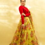 Sreemukhi Instagram - SAREGAMAPA ❤️✨ Styling @hemamanohar1 Outfit @anika_label Earrings @bcos_its_silver PC @chinthuu_klicks Make up @nookesh.malla Hair @shivaji_makeup_studios #sreemukhi #saregamapa #zeetelugu