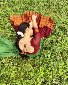 Sreemukhi Instagram - Just some “ ME TIME “ at shoot today!❤️ Fresh from the farms! 😍🥰 Some more pics coming up on stories! 😬 Outfit @diva_designer_studio_ PC @nookesh.malla #shoots #sreemukhi #metime
