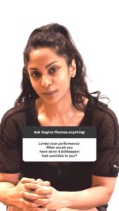 Sriya Reddy Instagram - Ask Regina Thomas anything 😍 #AMA #Suzhal #ReginaThomas #SriyaReddy