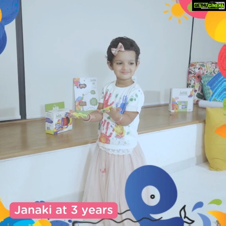 Sruthi Hariharan Instagram - Watching your child grow up is a memorable journey. And as parents, we try to make it more special by giving them the best of everything. @sruthi_hariharan22 gave her daughter, Janaki, the gift of creative exploration through @dabbleplayart products. ๐คฉ Dabble takes great delight in offering you a selection of premium quality, eco-friendly & safe playart products so as a parent you can be worry free! We have a strong scientific focus for a more secure and satisfying art indulgence, making us more than just another art brand. ๐จ Hereโs why Dabble is the right choice for your child: ๐ Developed by Expressive Arts Therapists and moms ๐ Free of harmful preservatives like parabens, phthalates, paraffin, sulphates etc. ๐ India's first art company to list ingredients on a package ๐ Unique formulation developed by scientists and food technologists with months of trial & error in picking ingredients from nature like coconuts, soy, vitamin oils, child-safe wax and more. So when we say #growwithdabble, we actually hope for you to choose from a wide range of offerings for you kids, starting at just 6 months of age. Dabble is all about uninhibited play in colours ; Dabble doesnโt come with rules; and itโs never too early or too late to Dabble. ๐ค๐ฅฐ Use code PLAY15 to shop from our website. Link in bio. #growwithdabble #dabbleeveryday #artfromthestart #freeplayishealthyplay #letyourcoloursmakesomenoise