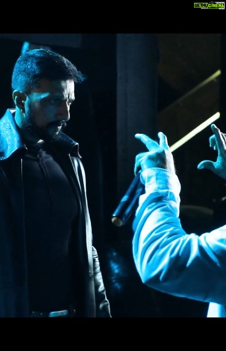 Sudeep Instagram - Thank u Vijay Master, for always having made me look gud in all the action sequencez ; small glimpse featuring our Action choreographer! #VRin3D #VRonJuly28 @anupsbhandari #Avijaymaster @jack_manjunath_ @nirupbhandari @jacquelinef143 @neethaashok01 @b_ajaneesh @laharimusic @williamdaviddop @alankar.pandian @dqsalmaan @dqswayfarerfilms @shalinisanal_shaliniartss @shivakumarart @alwaysjani @shaliniartss @kichcha_creatiions_official @SKFilmsOfficial @tseries.official @zeestudiosofficial @zeekannada @pvrpictures @Onetwenty8media @kaanistudio @the_biglittle