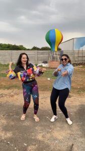 Suja Varunee Instagram - 💝 When Chennai meets Malaysia 🇲🇾 With @thenadiachang23 🥰 #danceoff #chennai #malaysia #dancereels #dance EVP Film City