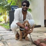 Sundeep Kishan Instagram - Champy Boy 🤍 ( @aadhiofficial ‘s boy & the only one who can get Po jealous 😂 ) Click courtesy @neeraja.kona 😎