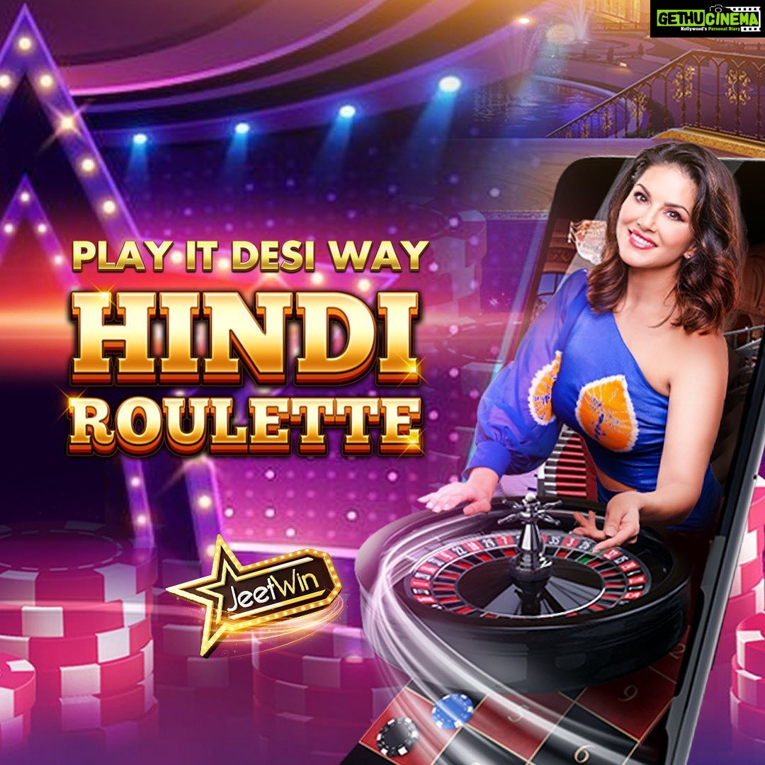 Sunny Leone Instagram - Enjoy #Hindiroulette from #EVO at Jeetwin 🤩 Interact with live dealers, use your skills & be the ultimate winner! Join now from the link in my story to play! #SunnyLeone #Roulette #JeetWin