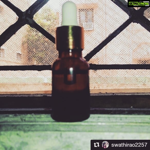 Swathishta Krishnan Instagram - 😊 #Repost @swathirao2257 (@get_repost) ・・・ Started using our own in house facial serum made by my bae @swathishta_krishnan... it's super soft ❤❤❤ Will soon come up with pics and details..
