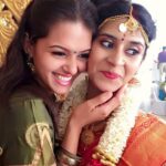Swathishta Krishnan Instagram - The joy in our faces says it all❤❤ Happy married life sithu ma 😘😘😘 #happytears #vbthebest😊
