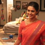 Swathishta Krishnan Instagram - #TVCommercial❤ #shoot🎬🎥 #themomme😂 #sareeday