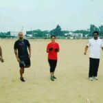 Swathishta Krishnan Instagram - Despite being lazy n sluggish , I never wanted to miss it . That one morning which I really wait for ..."THE TRAILBLAZER RUNNING CLUB" @f45training_nungambakkam 😍😍 #singleleghops #balancedrills #beachrun #6am #freshnessoverdosed #f45nungambakkam #trailblazerrunningclub #happyharmonesactivated❤❤ Marina Beach,Chennai