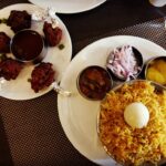 Swathishta Krishnan Instagram - The joy of having a heavy meal for lunch after a terrific workout is jus Vera level 😀😀 #cheatday #plsexecusemethistime 😜 #biriyani #lollipop #notenough #tummyfulll #tastebhiaurhealthbi😂 #foodieee #livingtoeat
