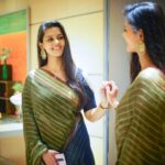 Swathishta Krishnan Instagram – Reflection ✨✨
.
.
Wearing @studio_thari
Styling @label_niranjani 
Makeup @vigneswari_s_subbulakshmi
Hairdo @anbu_hair_makeup_artist 
PC @qualitysaravana
.
.
.
.
. Raintree hotel