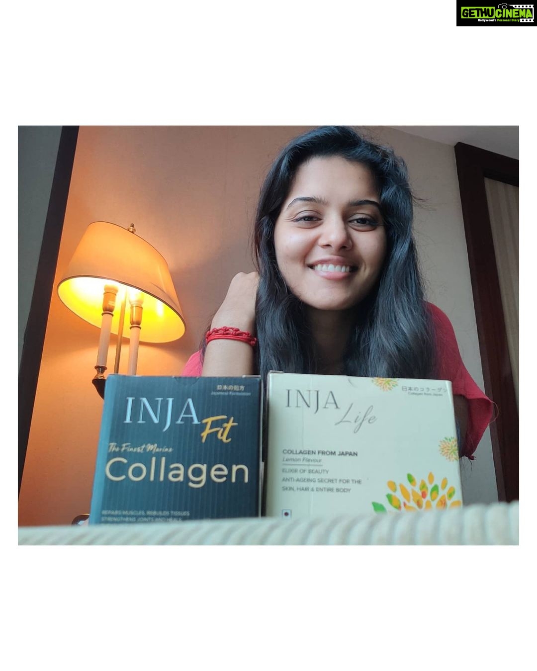 Swathishta Krishnan Instagram - Nutritious foods is key to being healthy inside and out, and specific macronutrients, vitamins and minerals can provide essential nutrients for healthy hair, skin and nails. . . Collagen is one of the latest buzzword, It is one of the main building blocks of our skin.. Was looking for a good collagen supplement since a very long time and found my goodie ryt der... Thanks to @inja_wellness for this quality product❣️ I would highly recommend it❣️❣️ . . . #collagenpowder #collagensupplements #antiagingskincare #injawellness