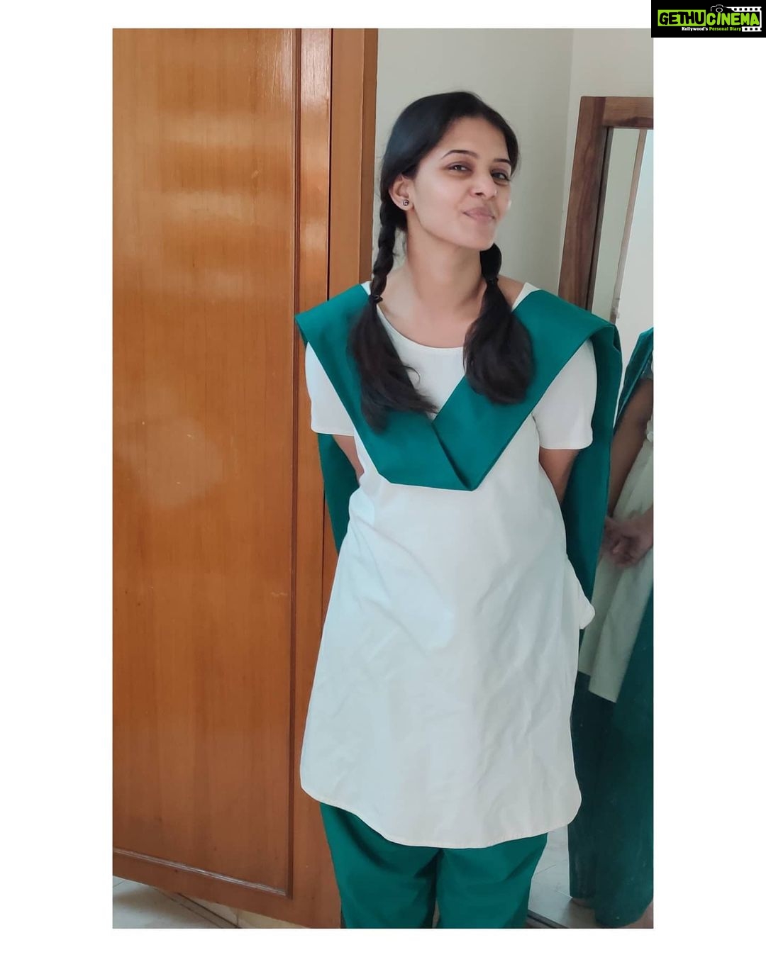 Swathishta Krishnan Instagram - My dear school uniform There was a time when I hated you so much, you wanted to be demanding, tidy and clean .. But now trust me , no matter how many clothes I have , you will always remain special for the lifetime memories and people that you gave me ... With happy tears π Someone who misses school way tooo much. . . . . Just found this in my wardrobe and thought of wearing it . . Comment on if you miss your school days Somewhere in Chennai