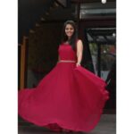 Swathishta Krishnan Instagram - ❤️❤️ Lovely anarkali suit by @instorefashions Captured by @varuun.jpg . . . . .